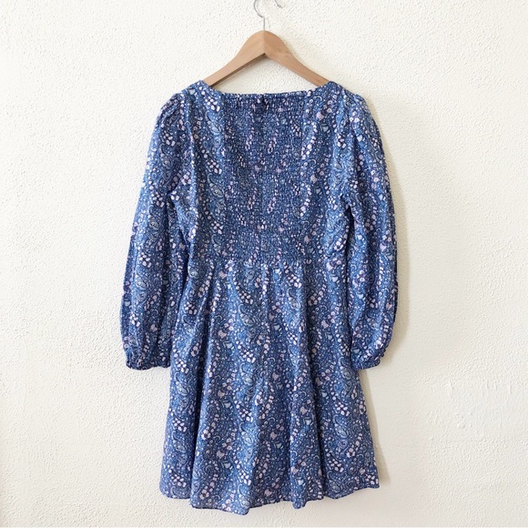 J. Crew Sweetheart Long-sleeve Mini Dress in Liberty® Bourton Bloom Fabric 6 - Picture 3 of 4